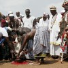 Sacrifice rituel d'une chèvre