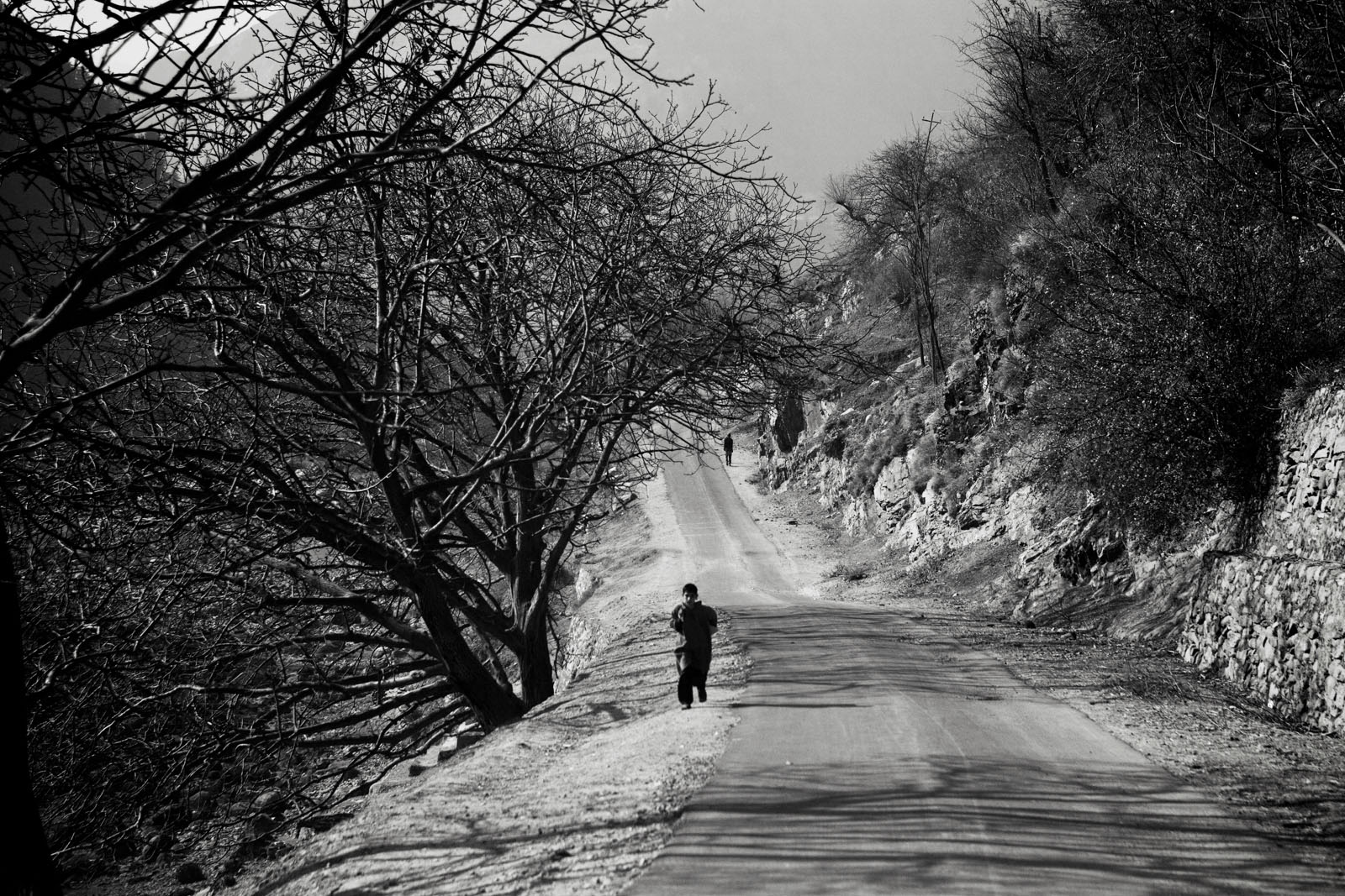 A road in north Kashmir