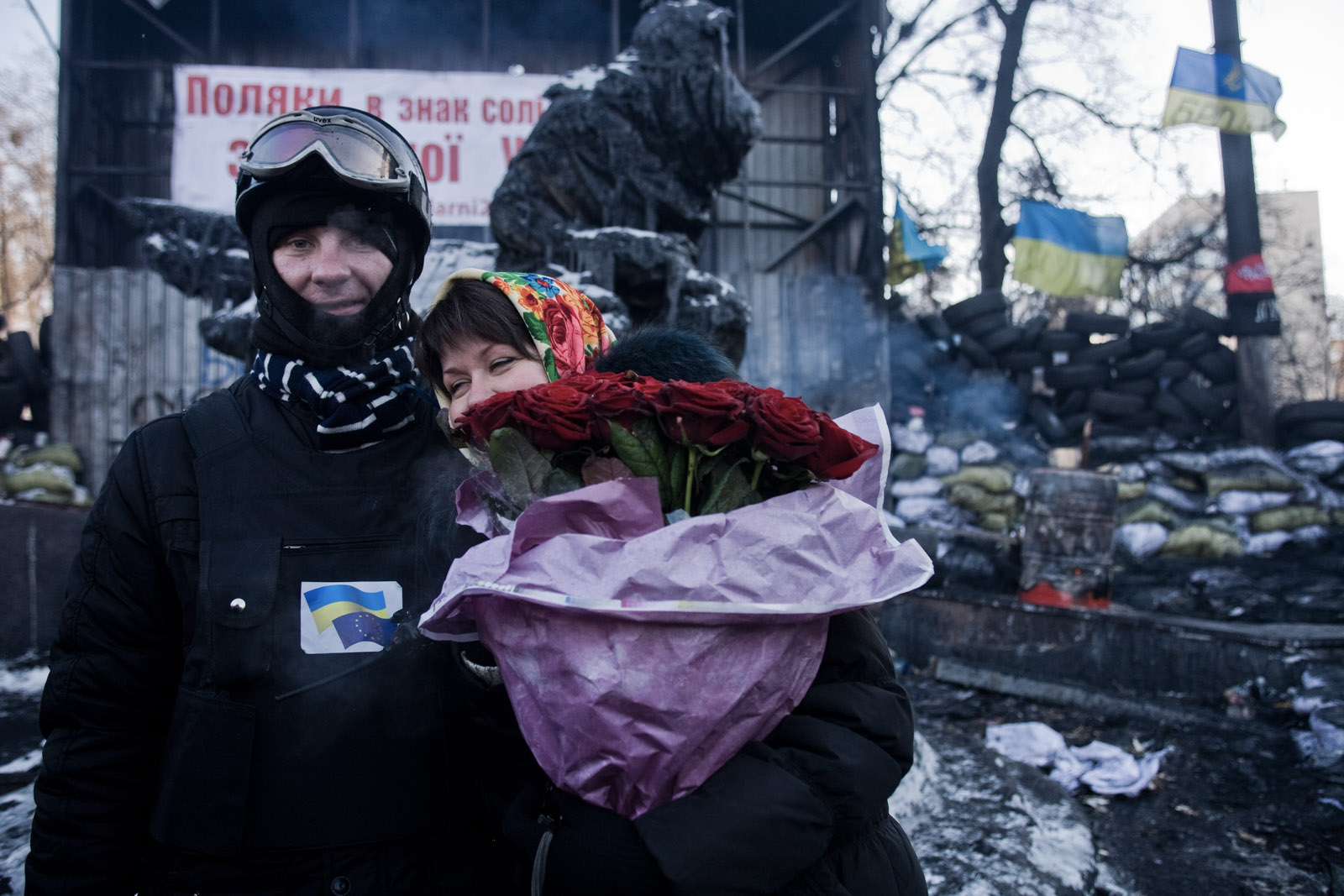 Kiev : vie sur la barricade de la rue Grushevskogo